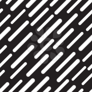 Black and white pattern with abstract shapes. Seamless neon lines background. Vector illustration.