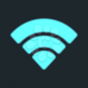 Wifi icon isolated. Wireless Wi-Fi zone network symbol. Vector illustration.