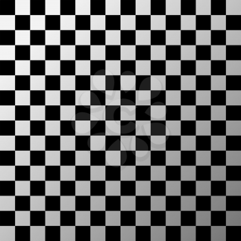 Black and white checkered background. Vector illustration.