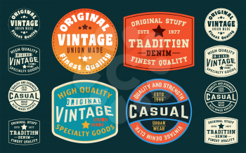 Vintage t-shirt typography design tag print, badge, applique, label t shirt, jeans, casual clothing or urban wear. Vector illustration.