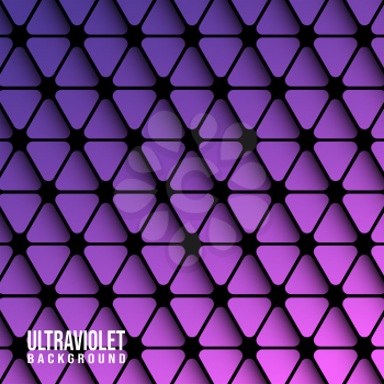 Violet triangles background for printing products, typography, cover brochures, wallpapers. Vector illustration