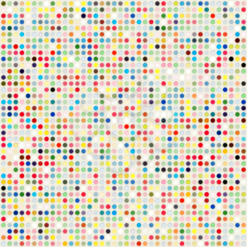 Colored dots background template. Colorful cover for poster, brochures, flyer, greeting card template. Vector illustration.