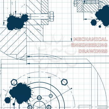 Mechanics. Technical design. Corporate Identity Draft Ink Blots