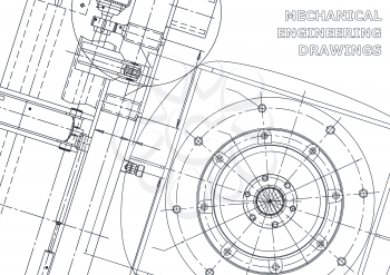 Cover. Vector engineering illustration. Blueprint, flyer, banner, background