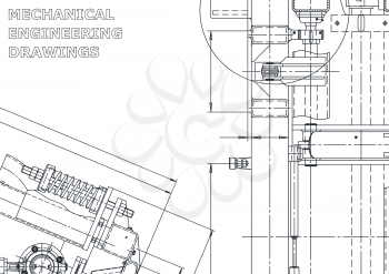 Mechanical engineering drawing. Machine-building industry. Instrument-making drawing. Computer aided design system