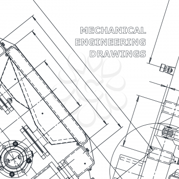 Blueprint. Corporate Identity. Vector engineering illustration. Technical illustrations
