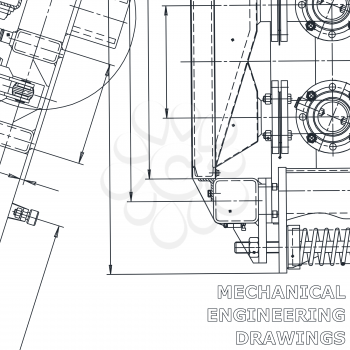 Blueprint. Corporate Identity. Vector engineering illustration. Technical illustrations, back ground