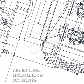 Blueprint. Corporate Identity. Vector engineering illustration. Technical illustrations, back grounds. Scheme