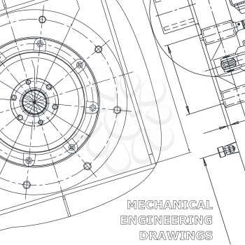Blueprint, Sketch. Vector engineering illustration. Corporate Identity