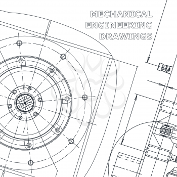 Blueprint, Sketch. Vector engineering illustration. Corporate Identity. Cover, flyer, banner, background
