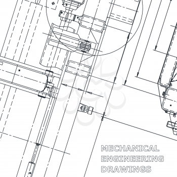 Blueprint. Vector engineering illustration. Technical illustrations, back grounds. Scheme. Corporate Identity