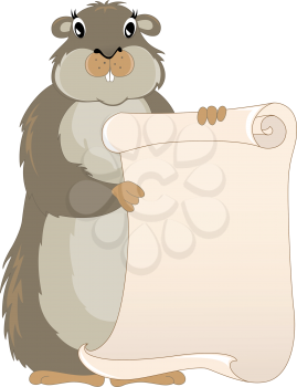 cute groundhog day vector background