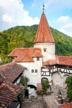 Medieval Bran Castle in Transylvania, Romania, known as Dracula's Castle