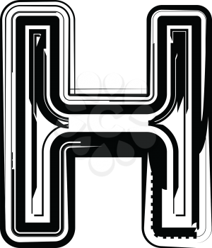 Abstract Letter H