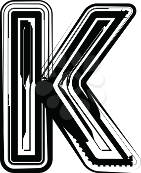 Abstract Letter K