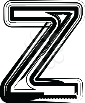 Abstract Letter Z