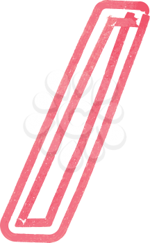 Abstract Division Symbol made with red marker vector illustration