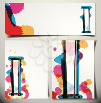 Artistic Greeting Card Font vector Illustration - Letter I