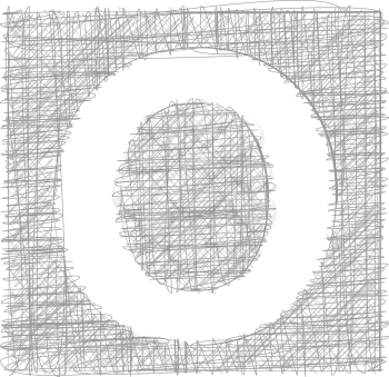 Freehand Typography Letter O