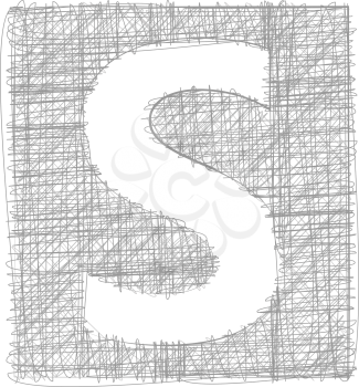 Freehand Typography Letter S