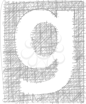 Freehand Typography Letter g