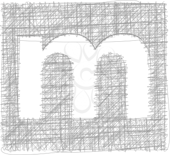 Freehand Typography Letter m