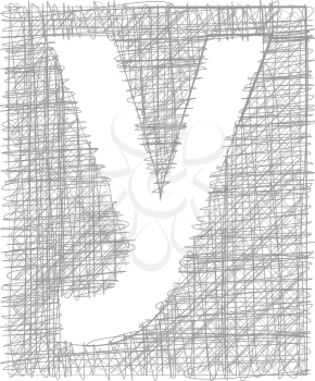 Freehand Typography Letter y