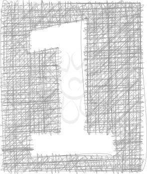 Freehand Typography Number 1