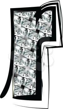 Diamond Font letter r