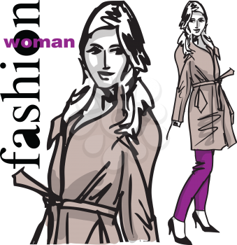 Fashion woman illustration