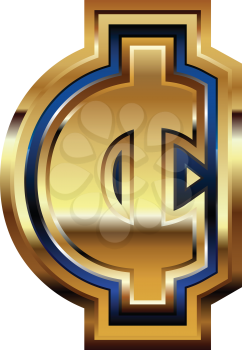 Golden cent Symbol
