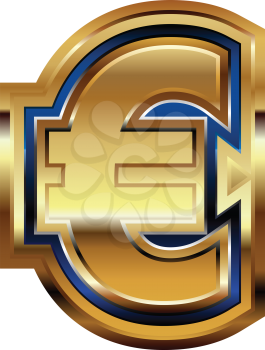 Golden Euro Symbol