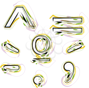 Organic Font Symbol illustration