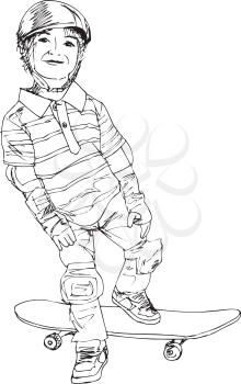 Skater boy illustration