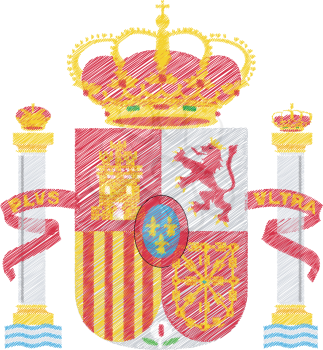 Spain coat of arms, vector illustration