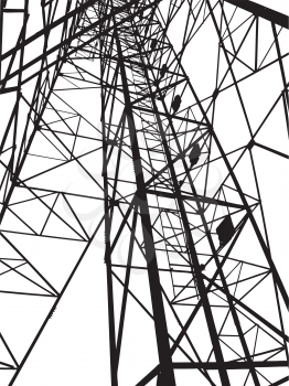 Abstract Electrical tower illustration