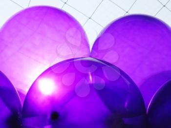 Birthday party balloons total purple