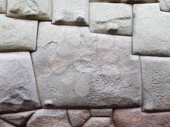 The stone of twelve angled of Cusco Peru