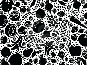 Fruits and vegetables pattern