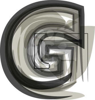 Abstract Letter G illustration