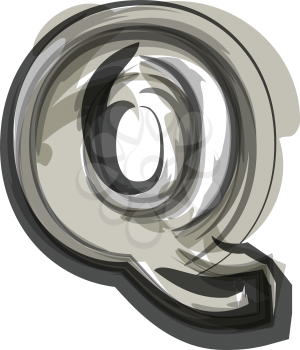 Abstract Letter Q illustration