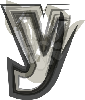 Abstract Letter y Illustration