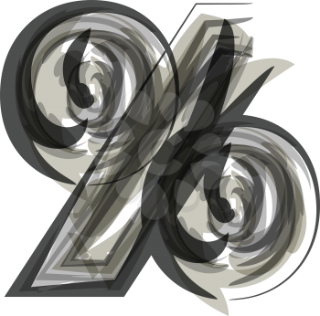 Abstract percent Symbol illustration