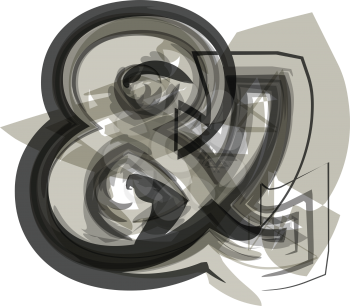 Abstract Ampersand Symbol illustration