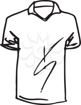 Vector t-shirts templates. Top side of t-shirts