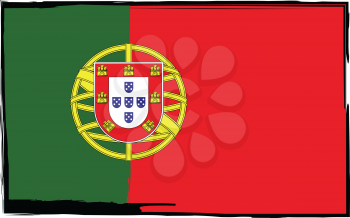 Grunge PORTUGAL flag or banner vector illustration