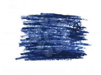 Blue eyeliner Cosmetic pencil isolated on white background