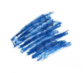 Blue eyeliner Cosmetic pencil isolated on white background