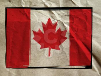 Grunge Canada flag or banner