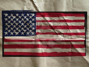 Grunge UNITED STATES flag or banner